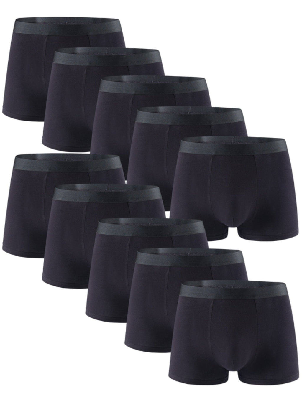 10-pack Bambukalsonger för Herr – Svarta, Mjuka & Andas