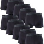 10 kpl bambualusvaatteita miehille – musta, pehmeä ja hengittävä