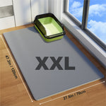 Extra Stor Dubbellagers Kattlådematta, Vattentät och Halkfri