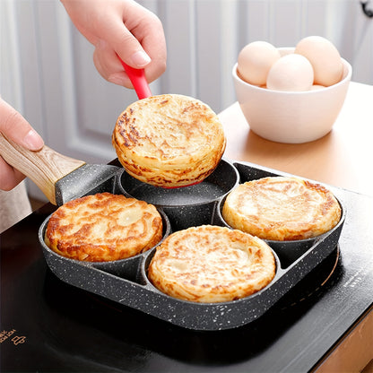 4-Håls Non-stick Stekpanna med Maifanstenbeläggning