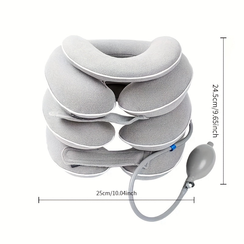 NeckEase™ – Justerbar Uppblåsbar Nackkudde