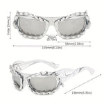 Y2K glasögon – retro hiphop festglasögon