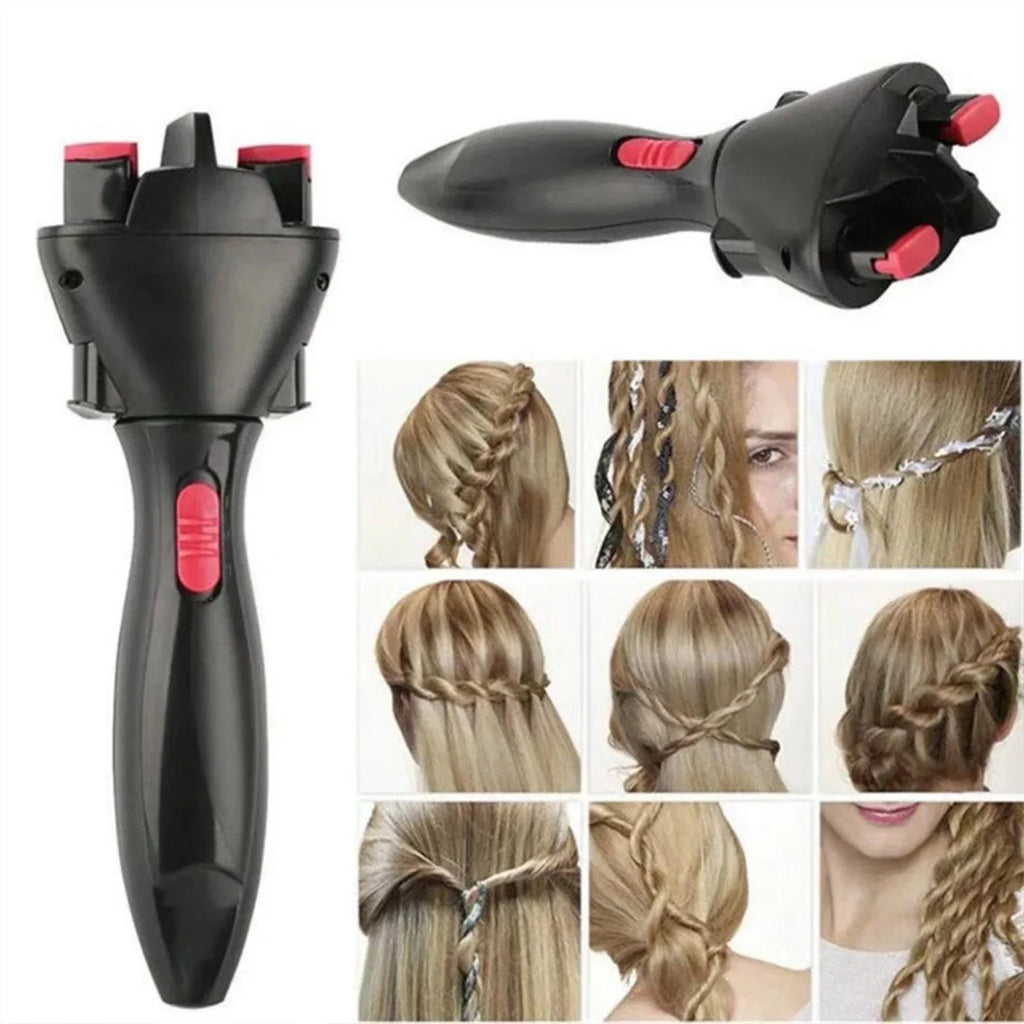 AutoFläta™ – Automatisk Hårflätare för Två Flätor