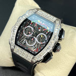 Klocka Kristoffer (automatisk herrklocka i vinfat-design med datum & vattenskydd)