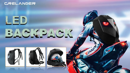LED Ryggsäck med Programmerbar RGB-Belysning