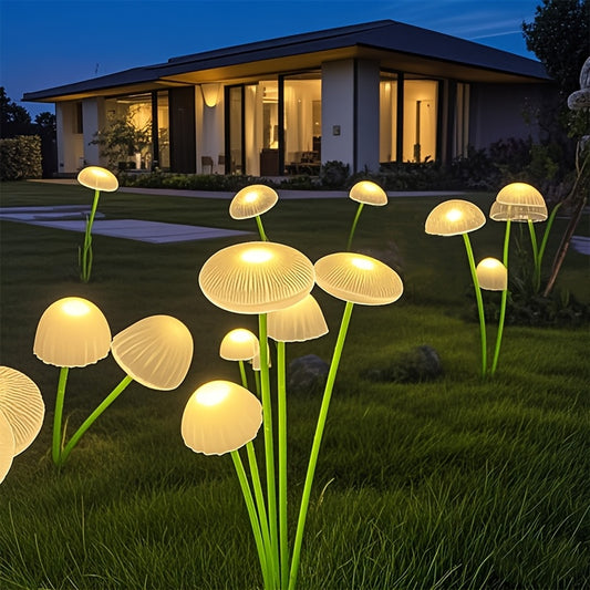 SvamplampaSol™ – Solcellslampa med 6 LED för Trädgård
