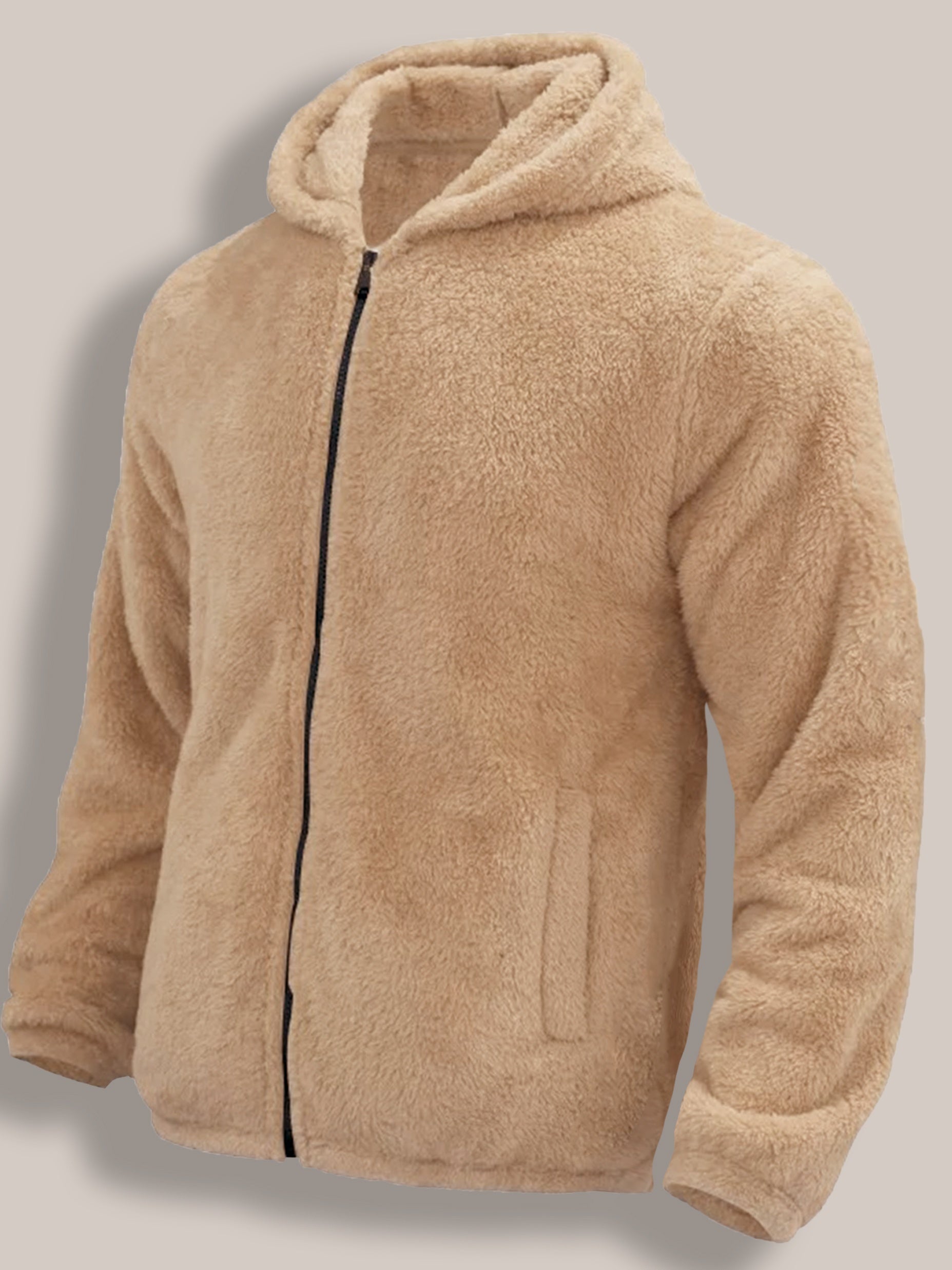 Herrjacka hoodie – fleecefodrad varm höst/vinter