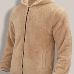 Herrjacka hoodie – fleecefodrad varm höst/vinter