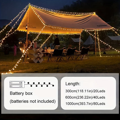 CampingLjusslinga™ – Batteridriven LED Bollsljusslinga
