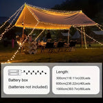 CampingLjusslinga™ – Batteridriven LED Bollsljusslinga