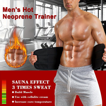 TräningsBälte™ – Mag- och Svettabsorberande Bälte för Män