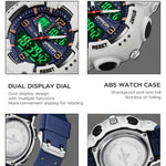 Klocka Tobias (digital herrklocka med dubbeltid, alarm & vattenskydd 50 m)