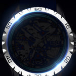 Klocka Patrik (automatisk herrklocka med håldesign & silikonarmband)