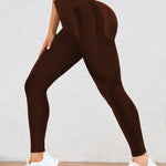 Höga Träningstights med Push-Up Effekt – Perfekta för Gym & Yoga