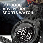 Sportklocka herr – digital med kronograf & LED