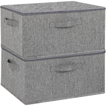 TygBox™ – Vikbar Förvaringslåda med Lock (2-pack)
