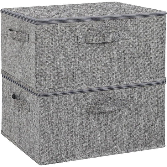 TygBox™ – Vikbar Förvaringslåda med Lock (2-pack)