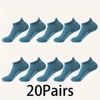 10-pack Låga Sportstrumpor – Unisex & Andas