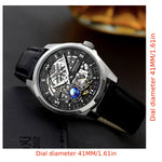 Klocka Rasmus (automatisk herrklocka med skelett-urtavla & tourbillon-inspirerad design)