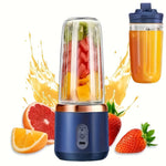 USB Laddningsbar Juiceblender – Portabel med 2 Muggar & Sexbladig Kniv