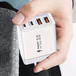 USB-C Snabbladdare – Dubbelport Laddare för iPhone & Android