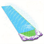 Kjempestor oppblåsbar vannsklie – blå, utendørs