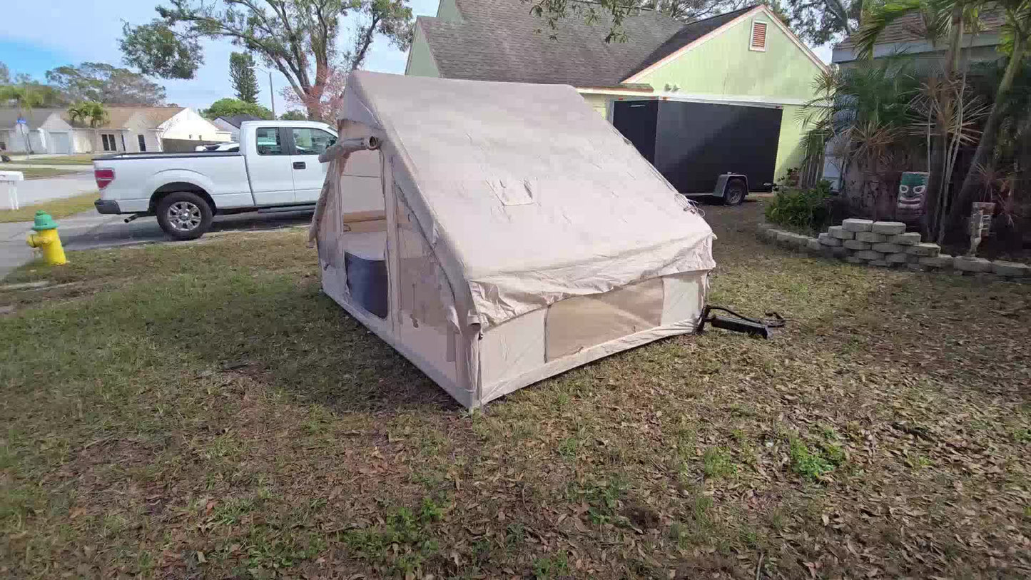 Uppblåsbart tält 8–10 personer – 4-säsongs glampingtält