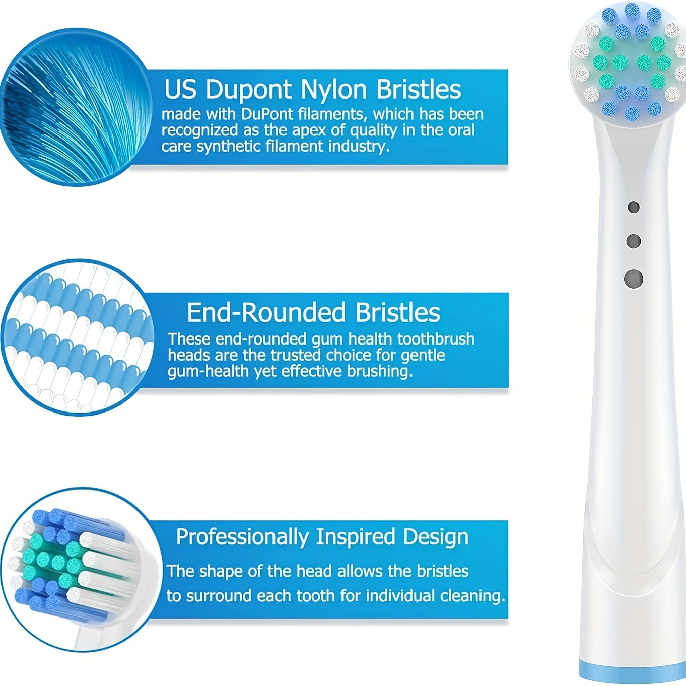 Tandborsthuvuden 16-pack – Oral-B kompatibla eltandborsthuvuden för vuxna