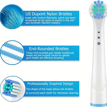 Tandborsthuvuden 16-pack – Oral-B kompatibla eltandborsthuvuden för vuxna