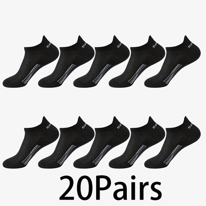 10-pack Låga Sportstrumpor – Unisex & Andas