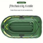 2-3 Personers Uppblåsbar Kajak med Paddlar