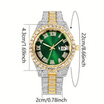 Klockset Erik (6-delat herrset med kvartsur & metallarmband)