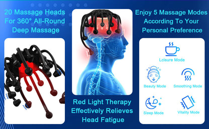 RelaxHead™ – Langaton päänhieroja Bluetoothilla 