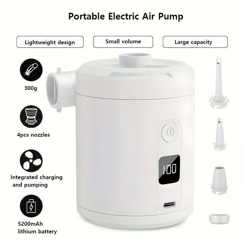 Outdoor wireless electric inflatable portable camping inflatable sofa tent swimming ring air pump inflatable mattress