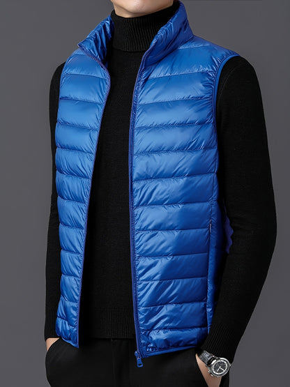 Herrväst ståkrage – lätt väst för vår & höst