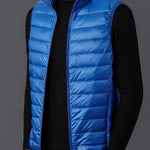 Herrväst ståkrage – lätt väst för vår & höst