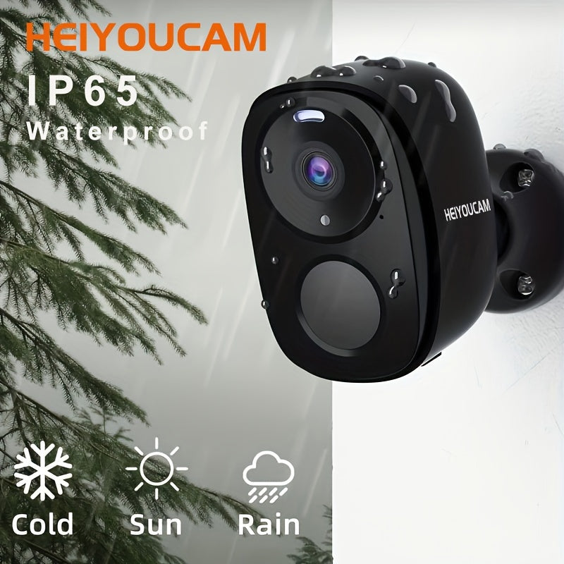 Batteridriven WiFi Säkerhetskamera med Ljus