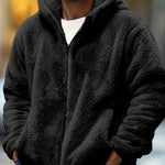 Herrjacka hoodie – fleecefodrad varm höst/vinter