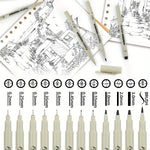 PrecisionArt™ – Fineliner Set med Svart Bläck
