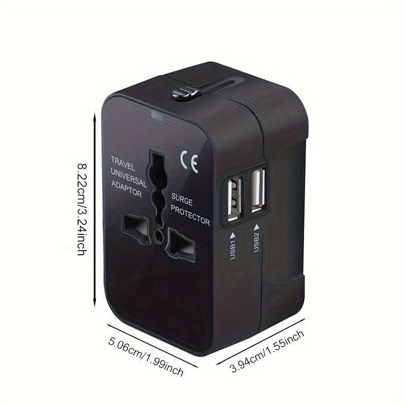 Universell reseadapter – väggladdare med USB för EU/UK/USA/AUS