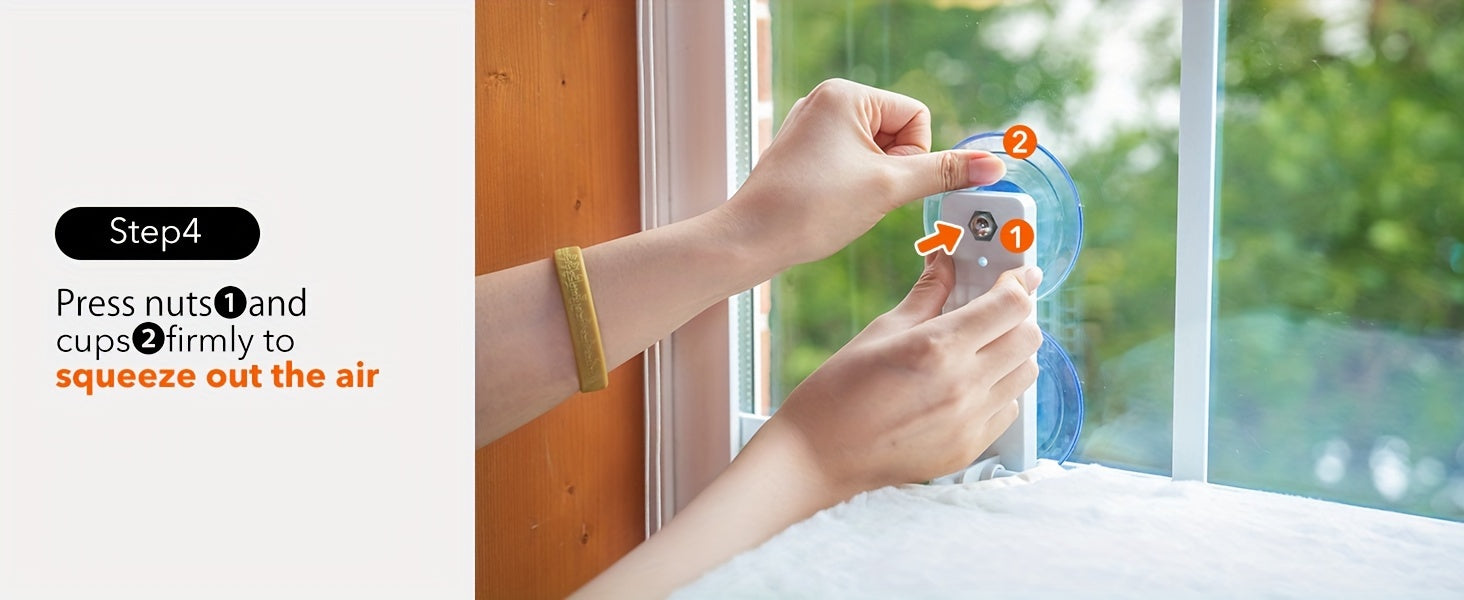 Fönsterhängmatta™ – Fällbar Kattbädd med Sugkoppar