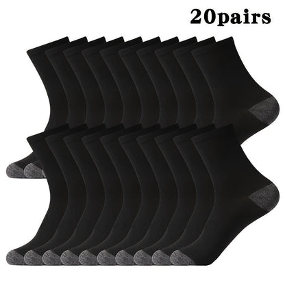 BasicBlack – 20/30/50 par svarta herrstrumpor
