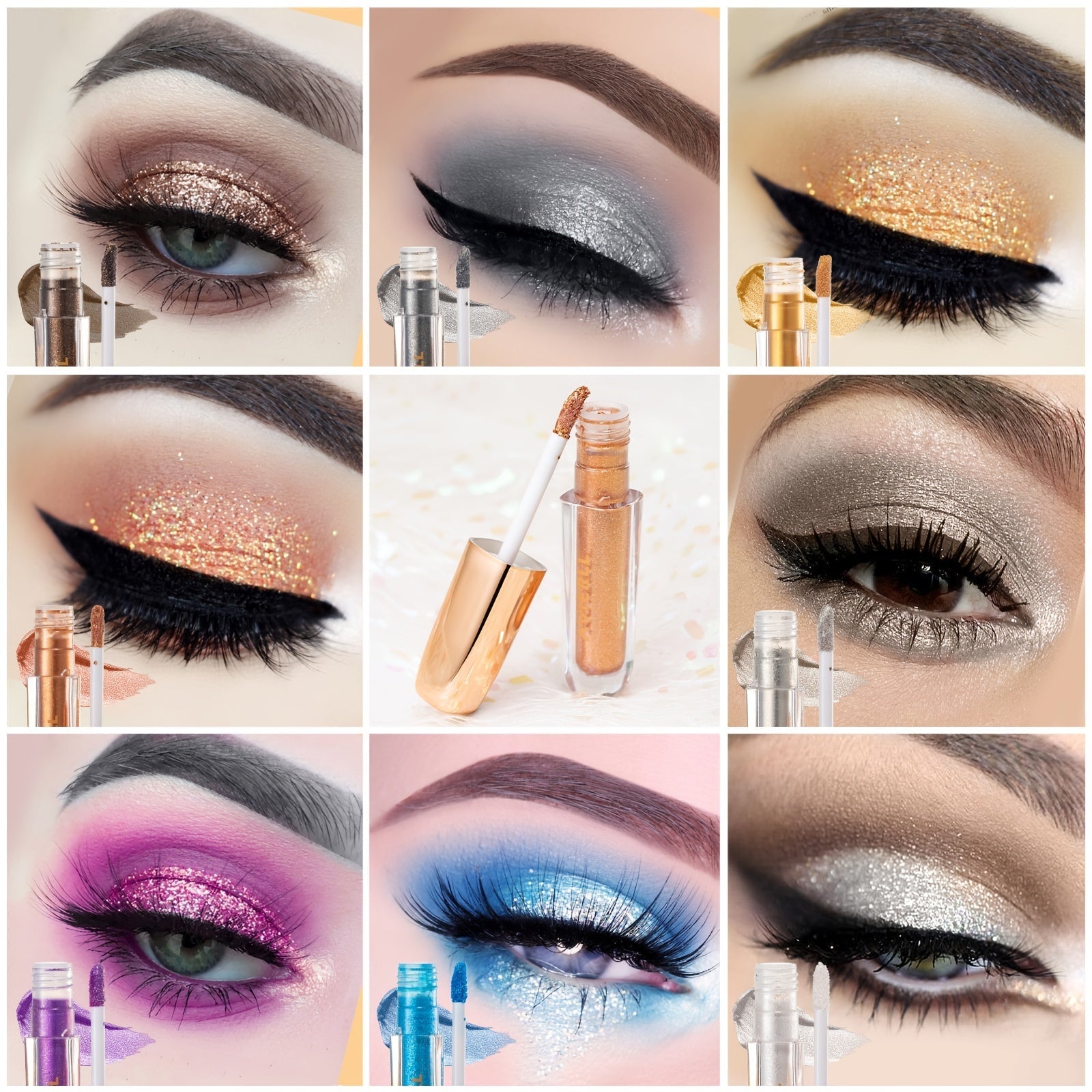 Skimra  – 8 färger Flytande Ögonskugga