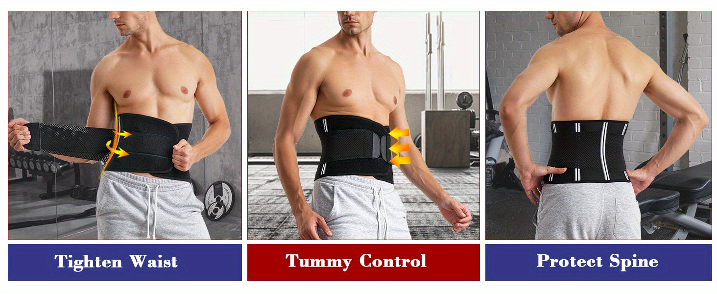 TräningsBälte™ – Mag- och Svettabsorberande Bälte för Män