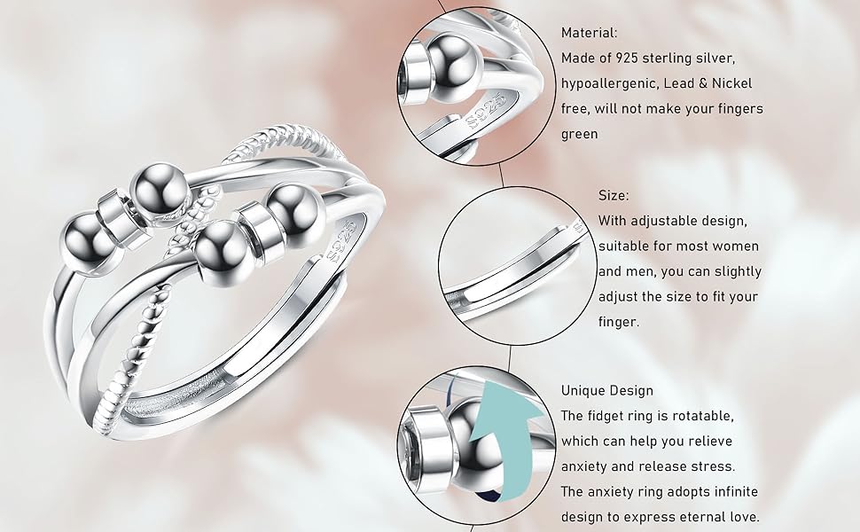 Snurrpärla ring – mot oro