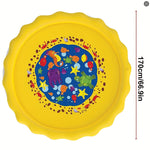 Uppblåsbar Vattenlekmatta för Husdjur, Gul