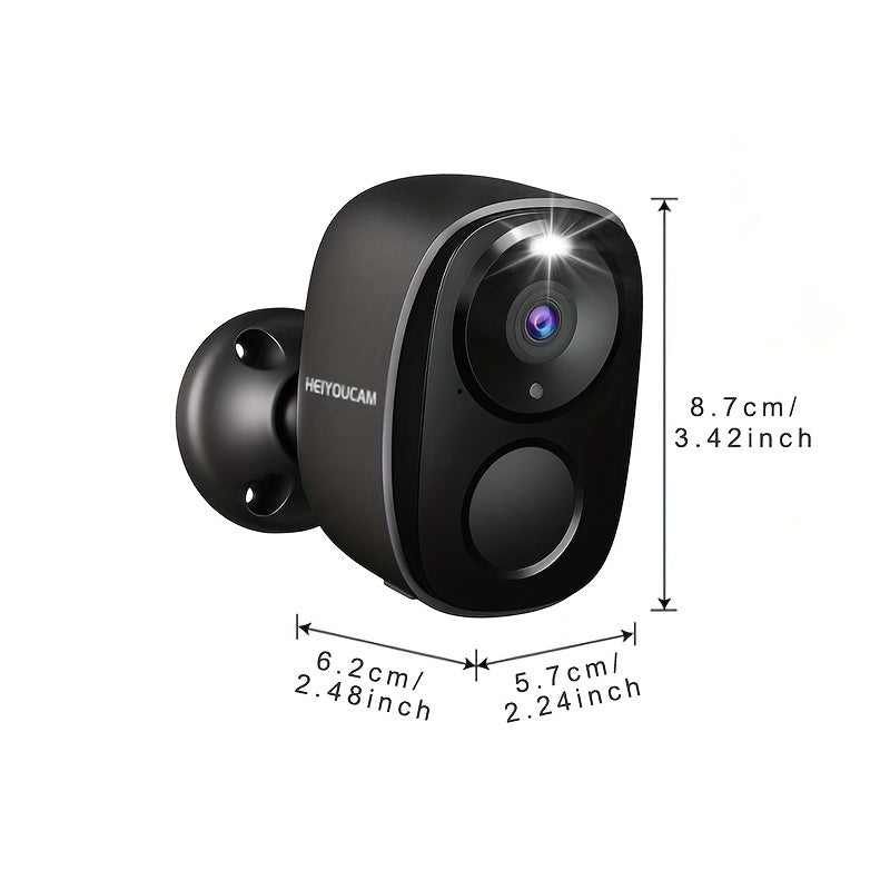 Batteridriven WiFi Säkerhetskamera med Ljus