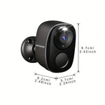 Batteridriven WiFi Säkerhetskamera med Ljus