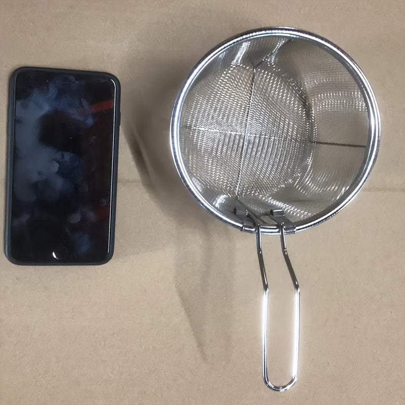 FritösKorg™ – Rostfri Ströksil med Handtag