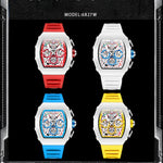 Klocka Martin (herrklocka i vinfat-design med datum, kronograf & vattenskydd 3ATM)